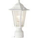Cornerstone 1 Light 14 inch White Outdoor Post Lantern