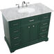 Americana 42 X 21.5 X 35 inch Green Vanity Sink Set