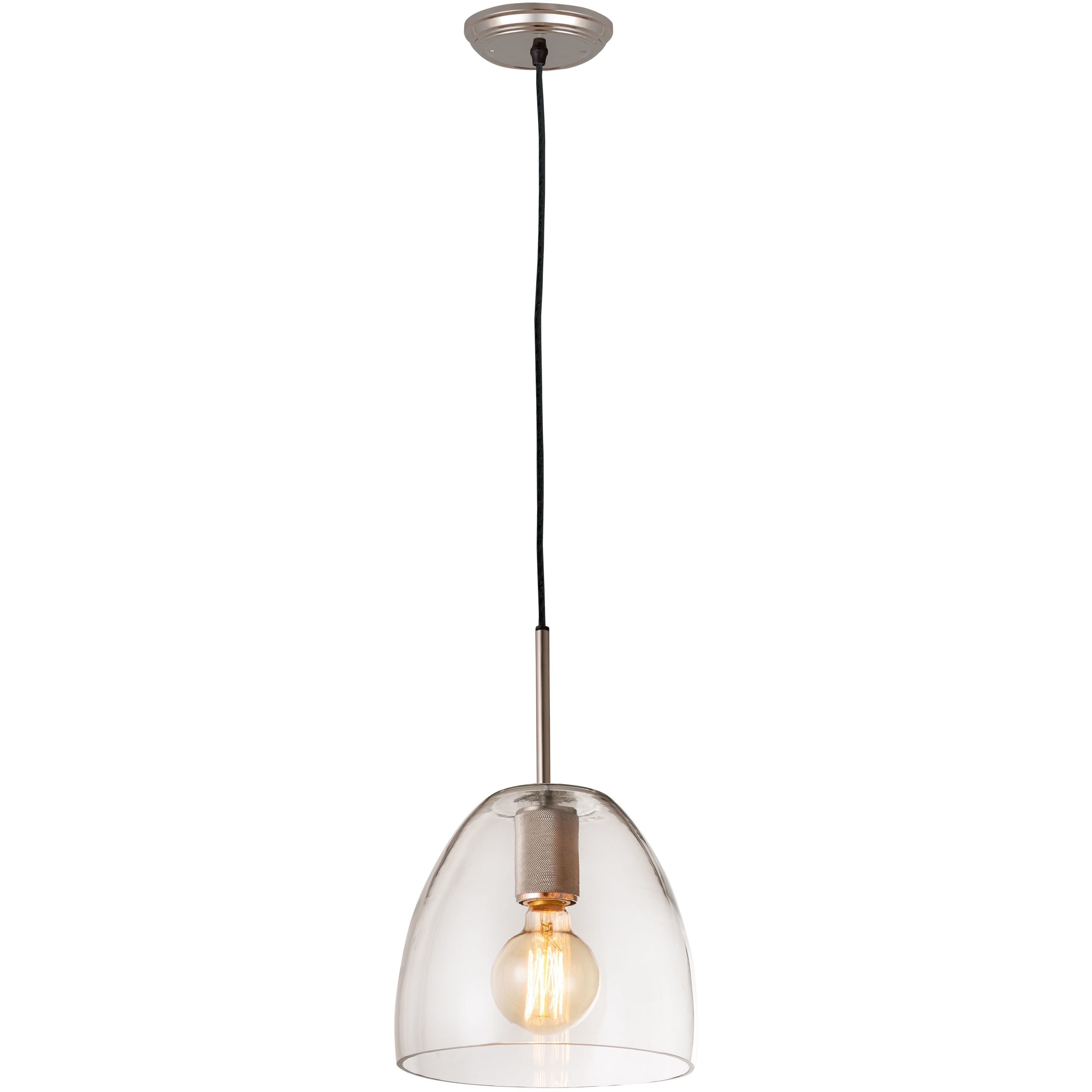 Netta 1 Light 10 inch Satin Nickel Mini Pendant Ceiling Light