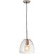 Netta 1 Light 10 inch Satin Nickel Mini Pendant Ceiling Light