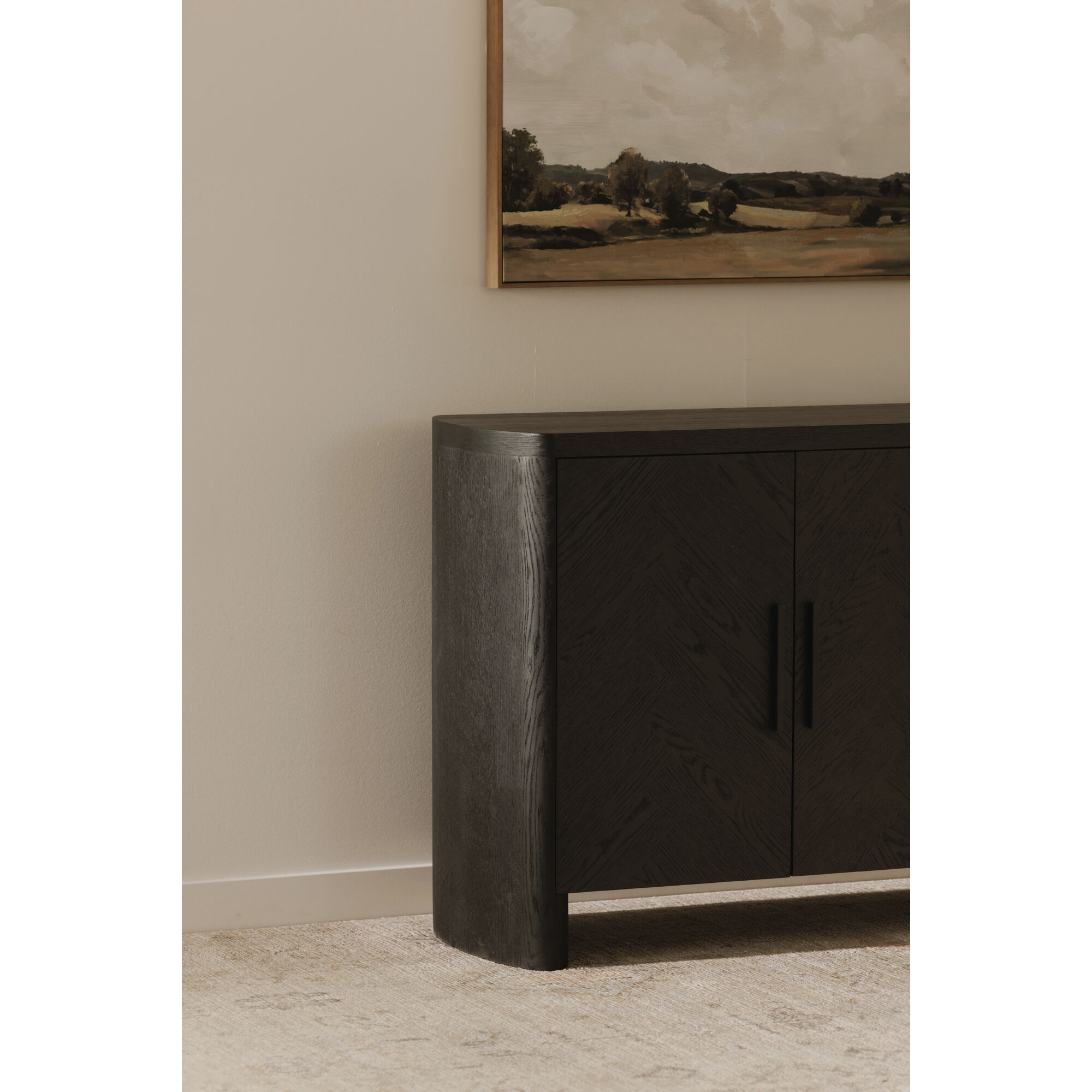 William 70.75 X 17.75 inch Black Sideboard