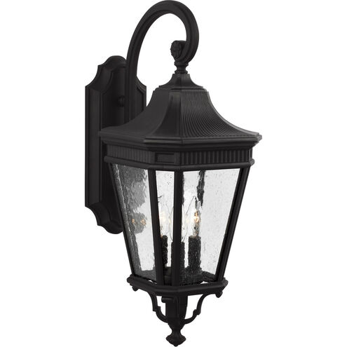 Cotswold Lane 3 Light 23.75 inch Black Outdoor Wall Lantern, Medium