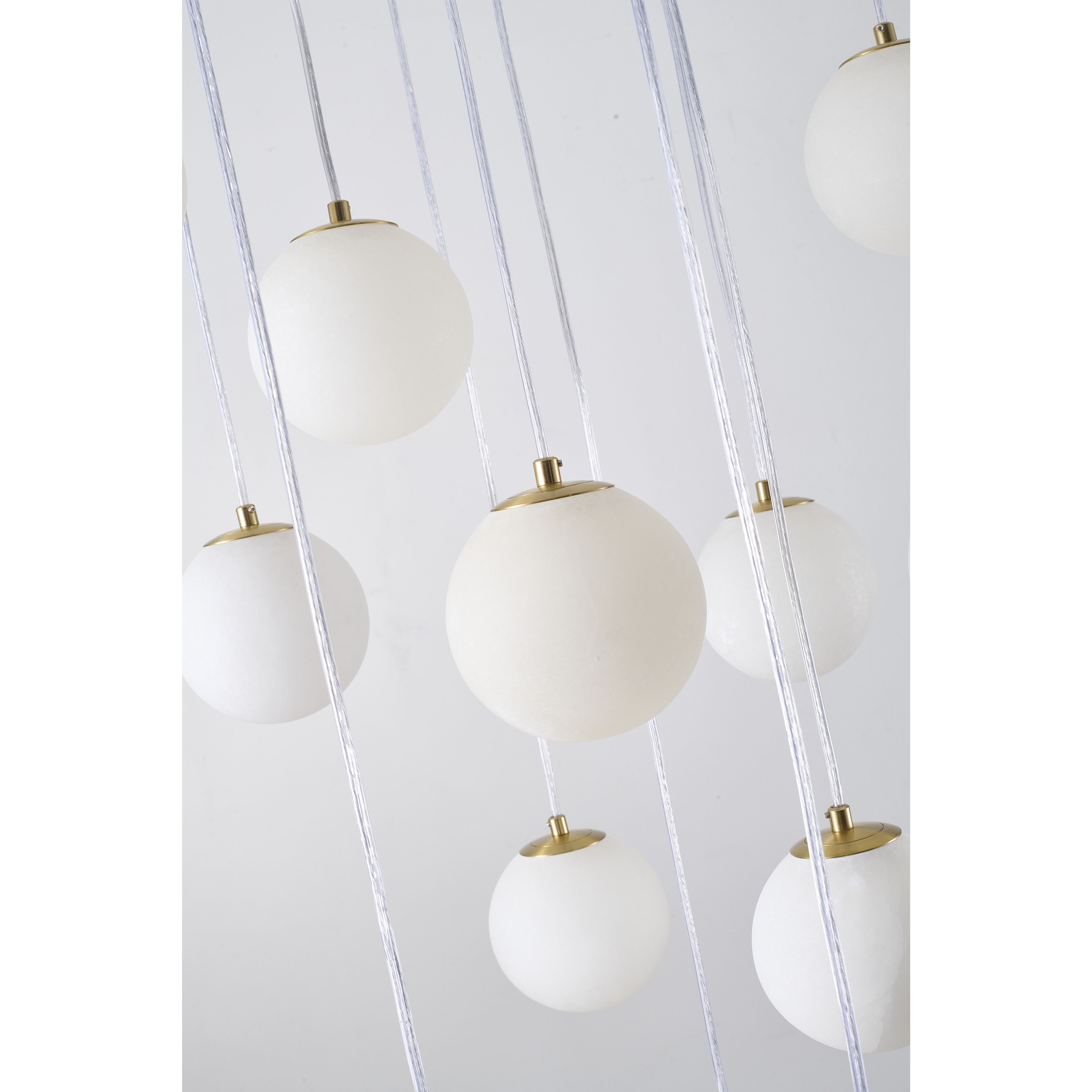 WHP Series 12 Light 24 inch Brass Chandelier Ceiling Light