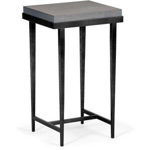 Wick 27 X 16 inch Black Side Table in Black/Maple Grey