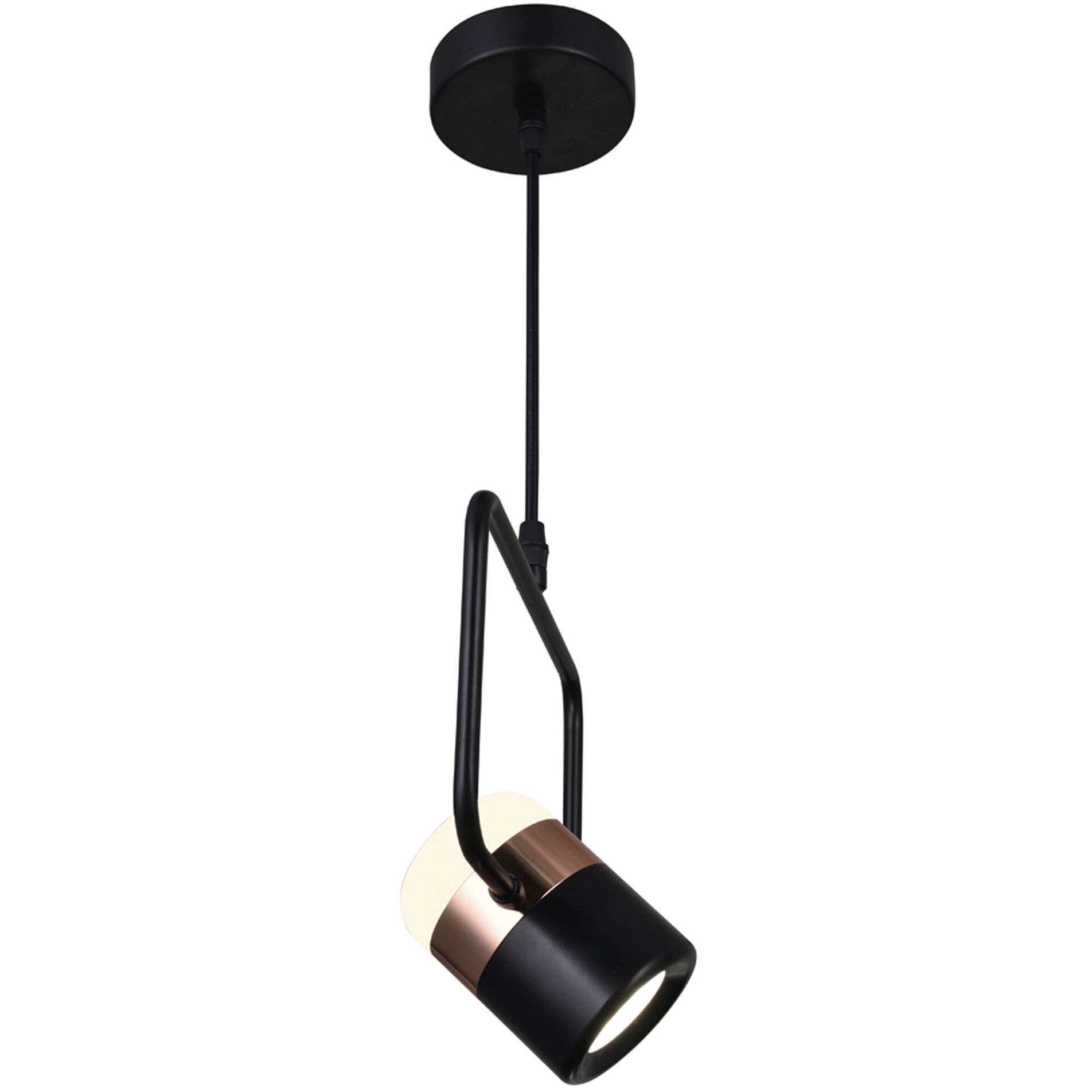 Moxie LED 3 inch Black Down Mini Pendant Ceiling Light