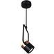 Moxie LED 3 inch Black Down Mini Pendant Ceiling Light
