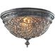 Renaissance 4 Light 16 inch Sunset Silver Flush Mount Ceiling Light