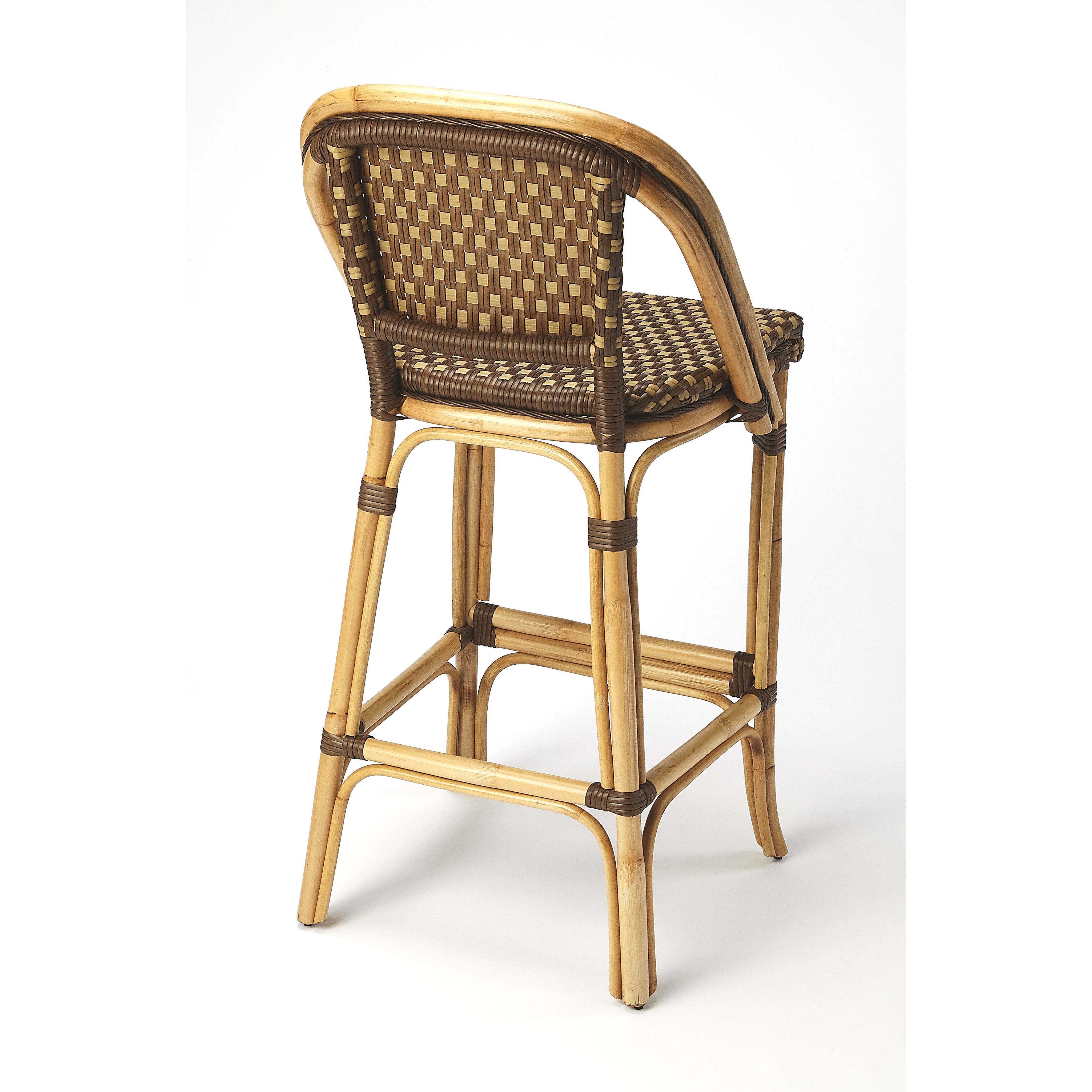 Designer'S Edge Lila Rattan 41 inch Brown Barstool