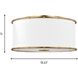 AH by Alexa Hampton Aldric 2 Light 18.63 inch Gild Flush Mount Ceiling Light