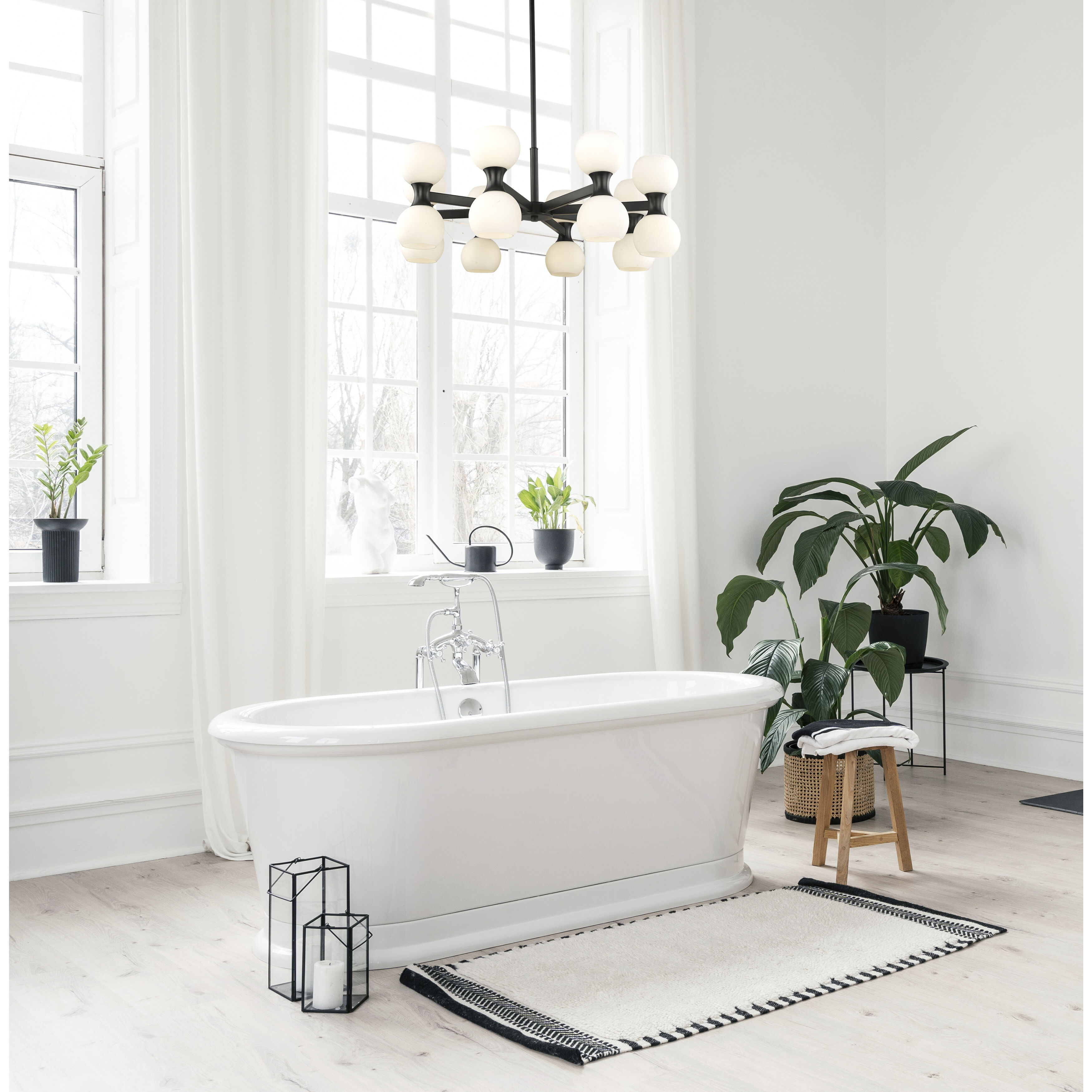 Artemis 16 Light 32 inch Matte Black Chandelier Ceiling Light