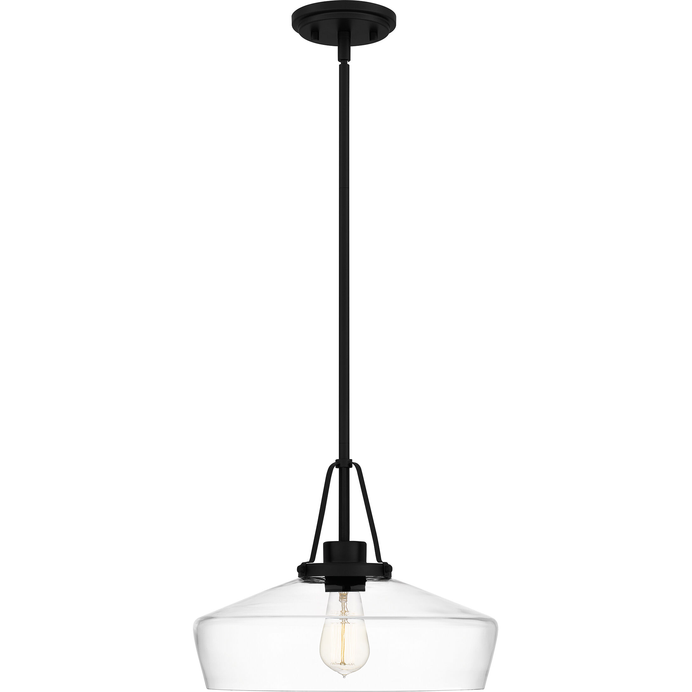 Haven 1 Light 14 inch Matte Black Pendant Ceiling Light
