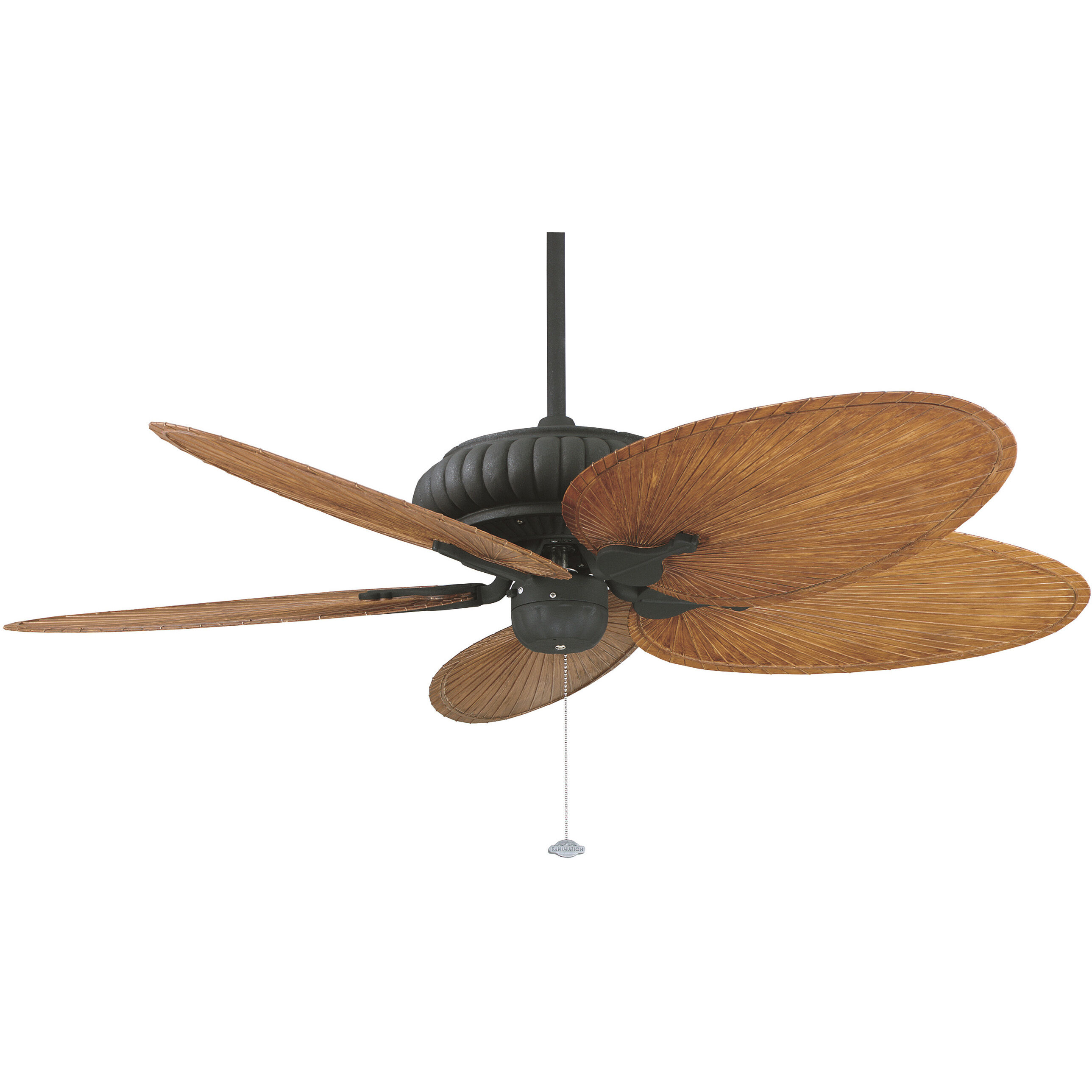 Blades Plastic Composite Palm Brown/Red 22 inch Each Fan Blades