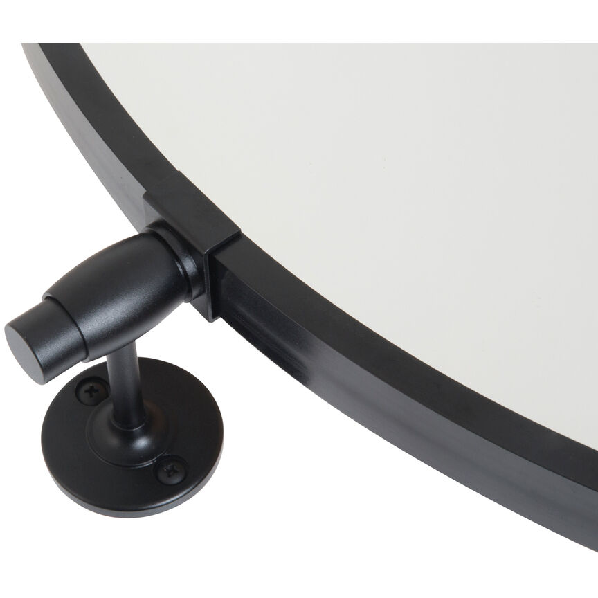 Everly 30 X 30 inch Black Mirror