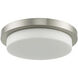 Step LED 15.75 inch Brushed Nickel Flush Mount Ceiling Light