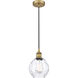 Edison Waverly LED 6 inch Brushed Brass Mini Pendant Ceiling Light