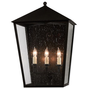 Bening 3 Light 22 inch Midnight Outdoor Wall Sconce, Large