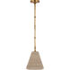 Thomas O'Brien Goodman 1 Light 9.5 inch Hand-Rubbed Antique Brass Hanging Shade Ceiling Light in Ash, Petite