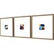 Abstract Collection Antique Gold Wood With Embossed Weave Pattern Framed Art