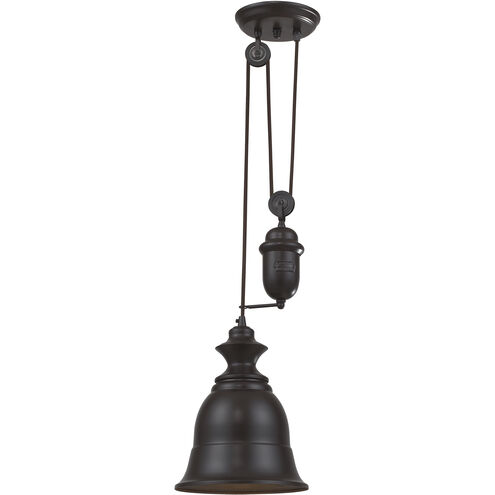 Farmhouse 1 Light 8 inch Oiled Bronze Mini Pendant Ceiling Light in Incandescent