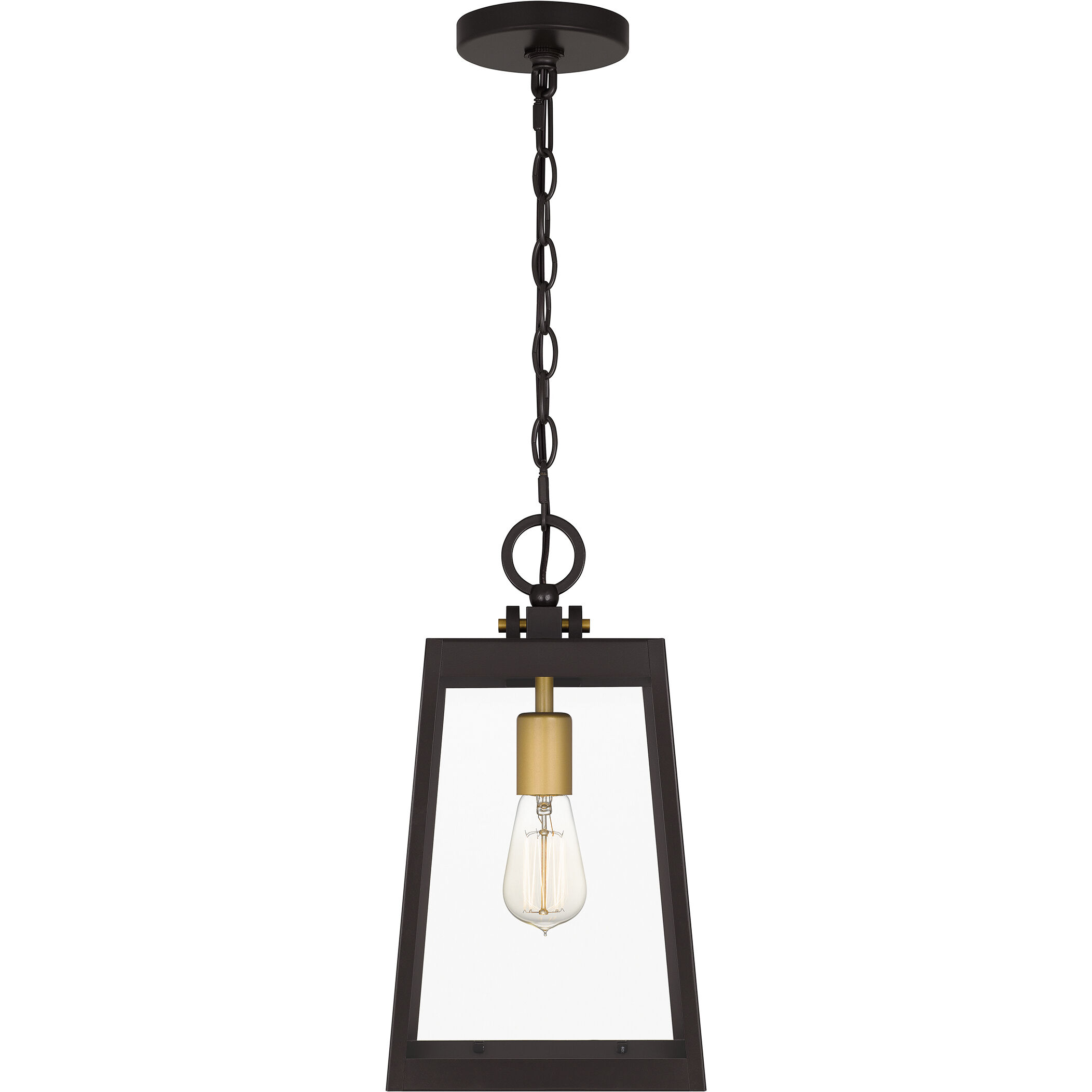 Amberly Grove 1 Light 9 inch Western Bronze Outdoor Hanging Lantern