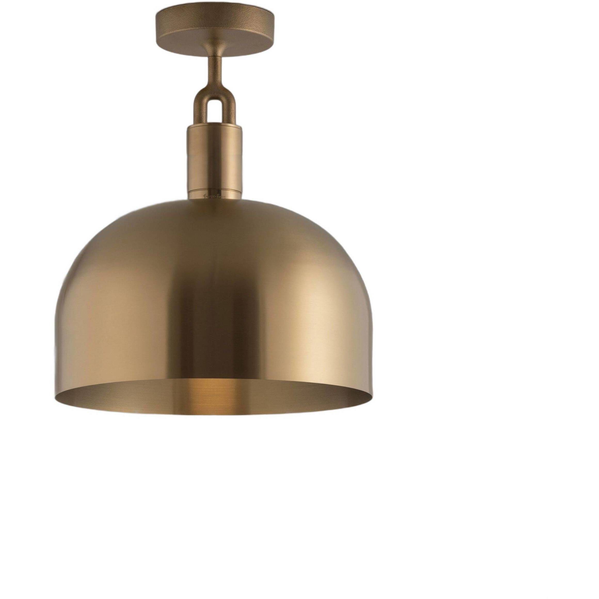 Forked LED 13.39 inch Brass Flush Mount Ceiling Light