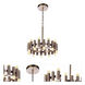Simple Lux LED 20.08 inch Satin Brass Chandelier Ceiling Light
