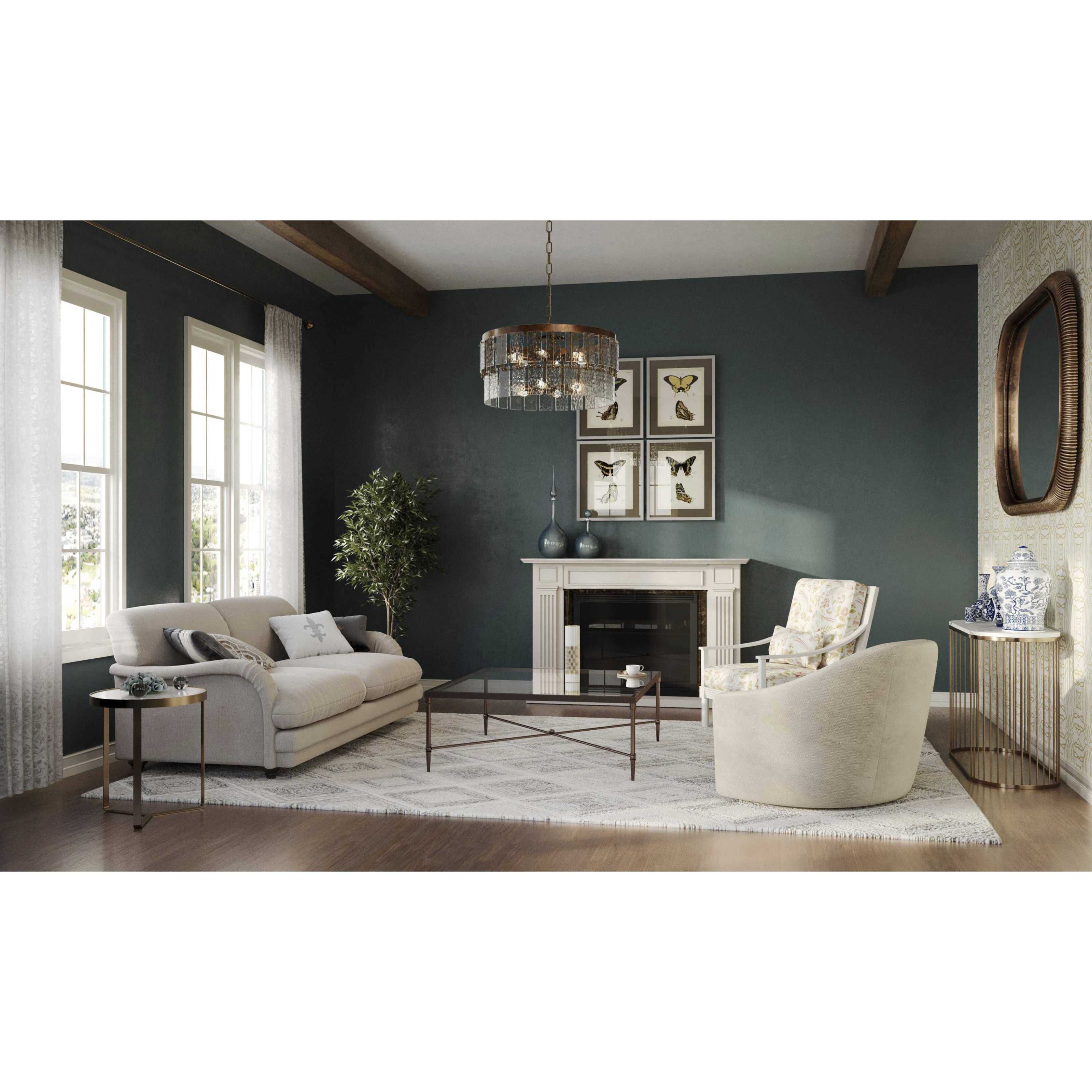 Chevall 6 Light 24.87 inch Gold Ombre Chandelier Ceiling Light, Design Series