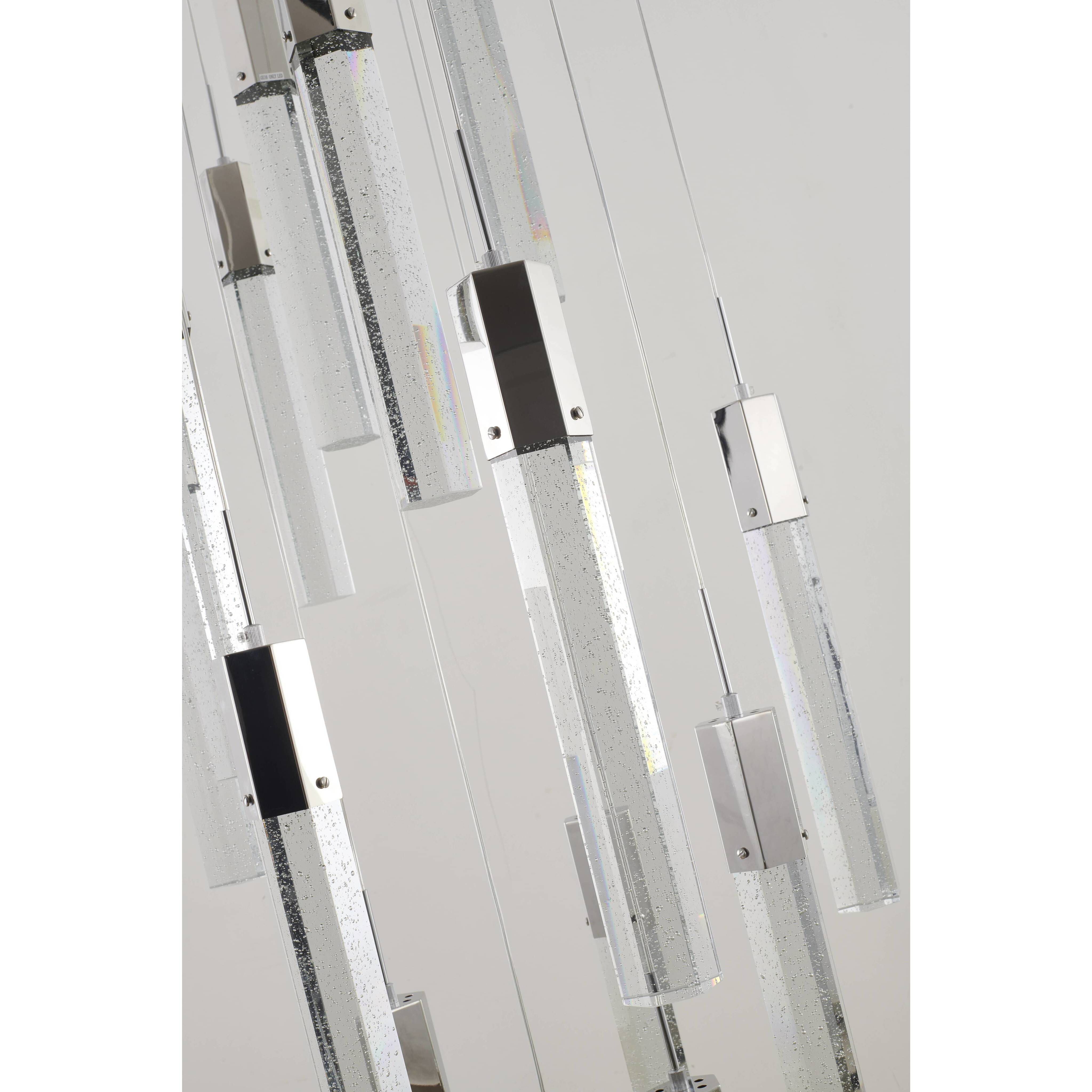 Canada 15 Light 23.6 inch Chrome Chandelier Ceiling Light