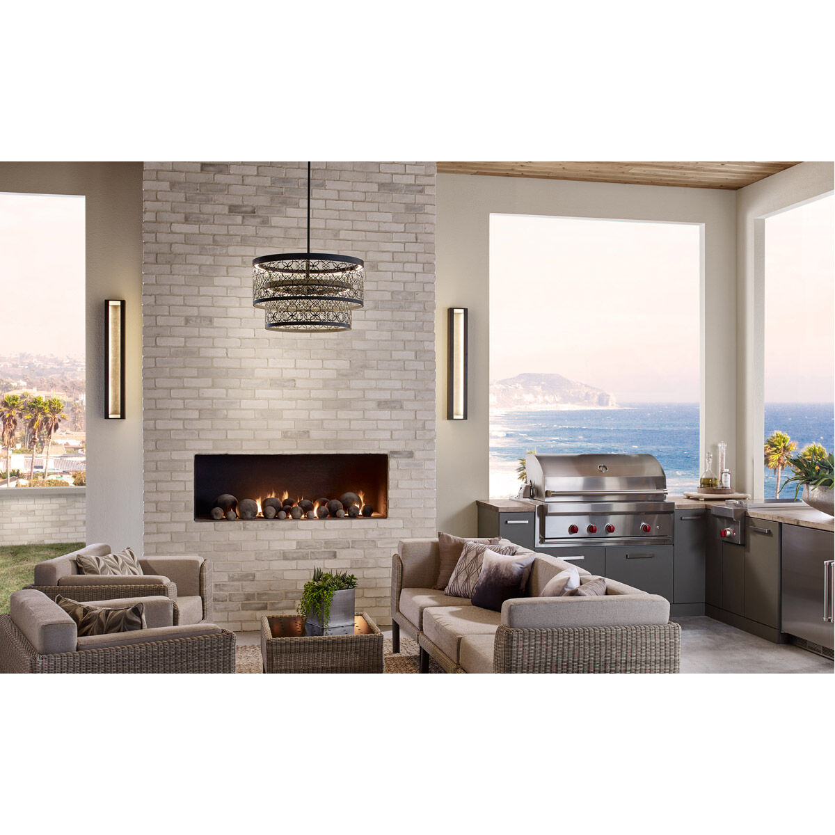 Sean Lavin Mattix LED 7 inch Oil Rubbed Bronze Outdoor Sconce