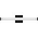 Phase 6.1 LED 24 inch Black Linear Vanity Light Wall Light
