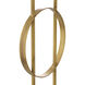 Kaiser 61.81 inch 40.00 watt Antique Brass with White Marble Floor Lamp Portable Light