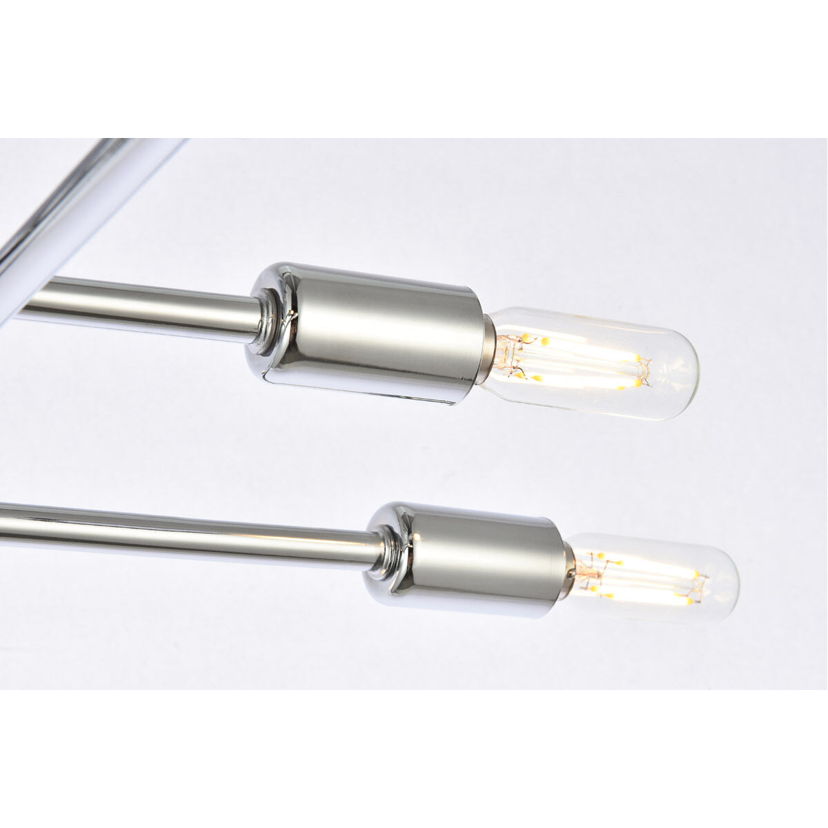 Script 8 Light 19 inch Chrome Flush Mount Ceiling Light