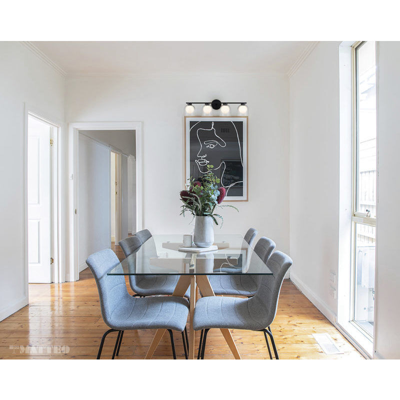 Derbishone Wall Sconce Wall Light in Black and Clear