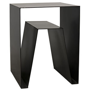 Quintin 26 X 19.5 inch Matte Black Side Table