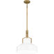 Brecken 2 Light 14.75 inch Aged Brass Pendant Ceiling Light