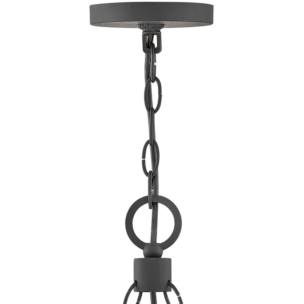 Open Air Sawyer LED 30 inch Aged Zinc with Distressed Black Outdoor Hanging