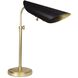 Vest 26.5 inch 60 watt Blackened Brass and Natural Brass Table Lamp Portable Light