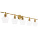 Gene 5 Light 47 inch Brass Wall sconce Wall Light