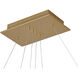 Canada LED 15.7 inch Gold Chandelier Ceiling Light