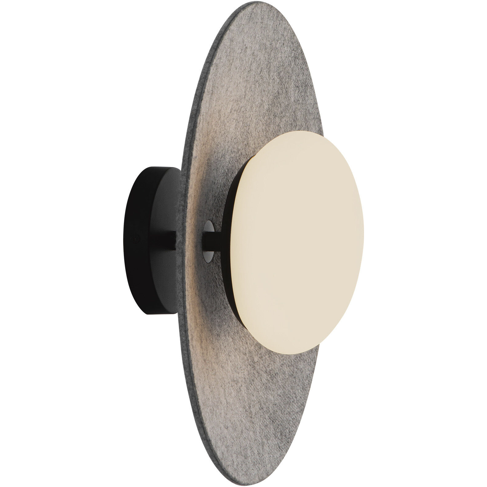 Cruz LED 15 inch Felt - Gray Flush Mount Ceiling Light in Felt Shade