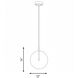 Modern LED 14 inch Natural Brass Pendant Ceiling Light