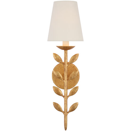 Julie Neill Eden2 LED 5.75 inch Antique Gold Leaf Sconce Wall Light