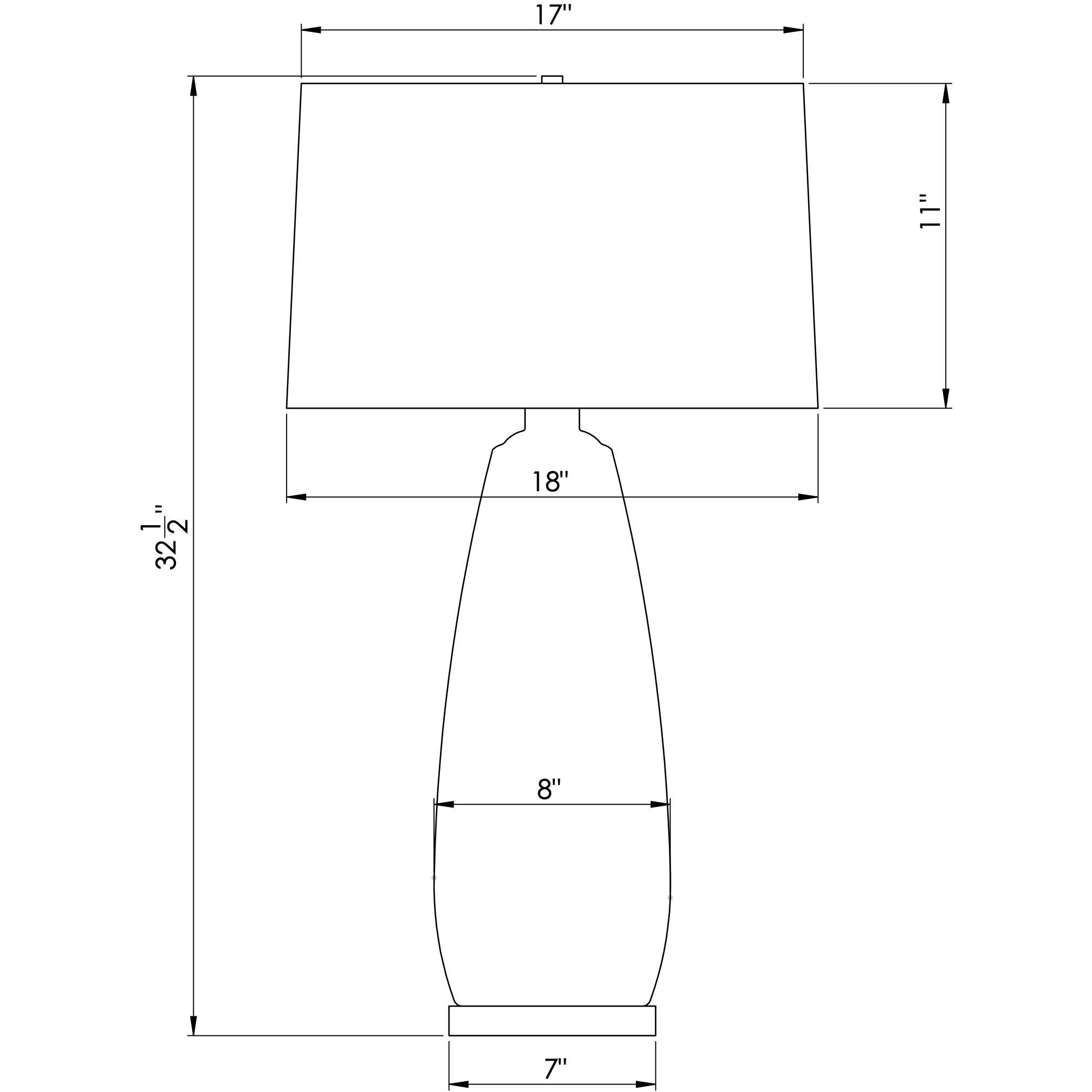 Aniston 32 inch 150.00 watt Charcoal Grey Table Lamp Portable Light