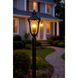 Trafalgar 3 Light 27.5 inch Museum Black Outdoor Post Mount Lantern