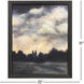 Tumultuous Obscure Blue and Beige and Gray Framed Art