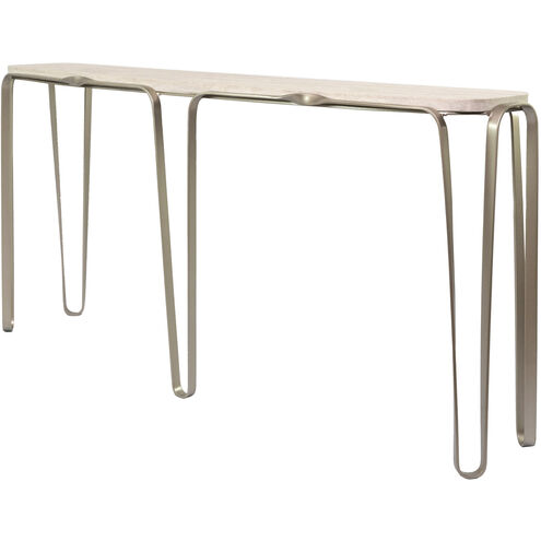 Devereaux 62 inch Chablis Silver Console Table
