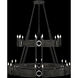 Mirage 24 Light 50 inch Black Chandelier Ceiling Light