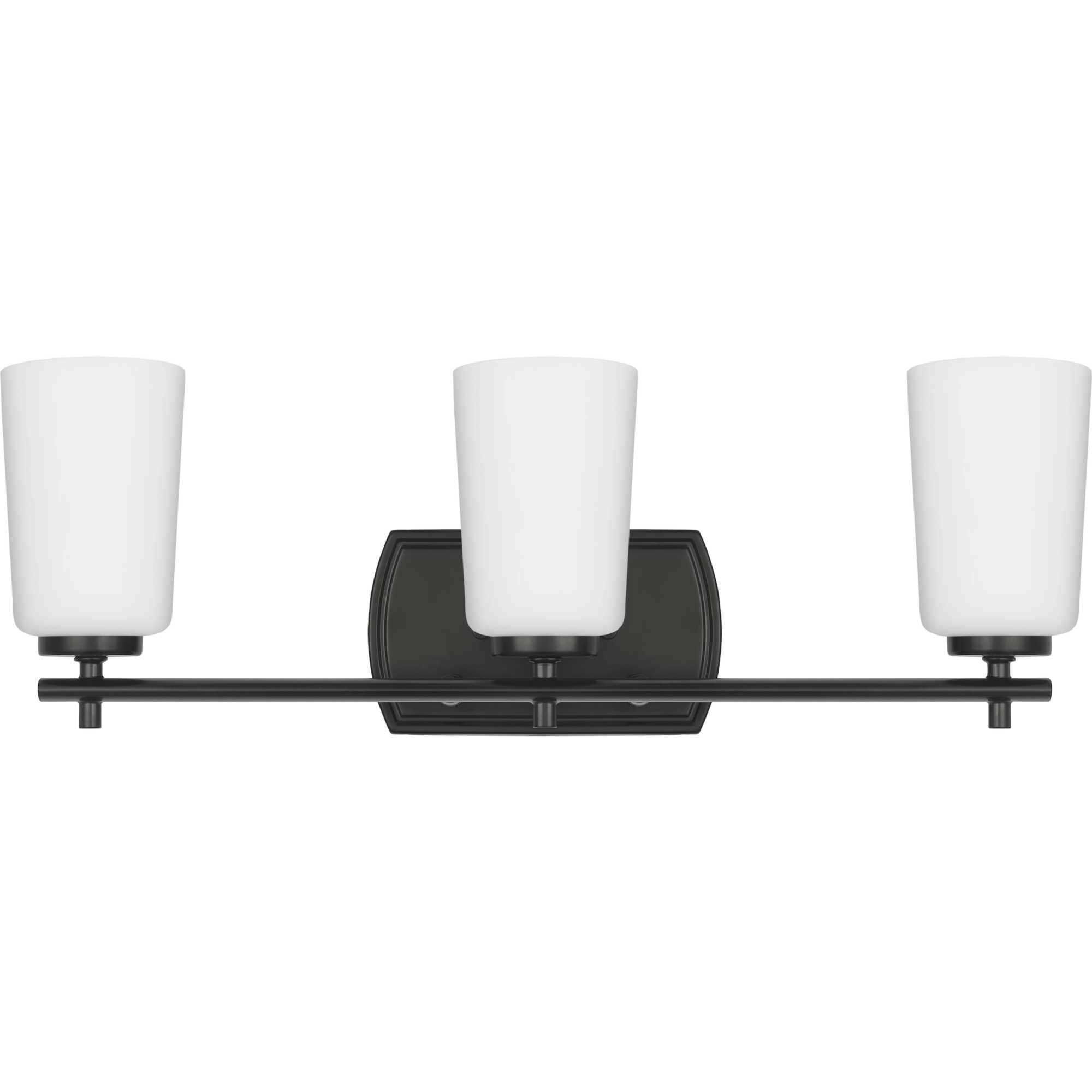 Adley 3 Light 23 inch Matte Black Bath Vanity Light Wall Light