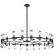 Revolve 42 Light 60.38 inch Clear Glass and Urban Bronze Chandelier Ceiling Light