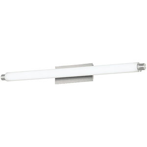 Vista LED 26.38 inch Brushed Aluminum Bath Vanity & Wall Light, dweLED
